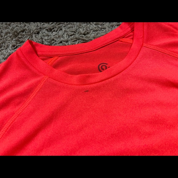 C9 Champion, Mens Neon Orange/Red Active Shirt, Large - Picture 2 of 5